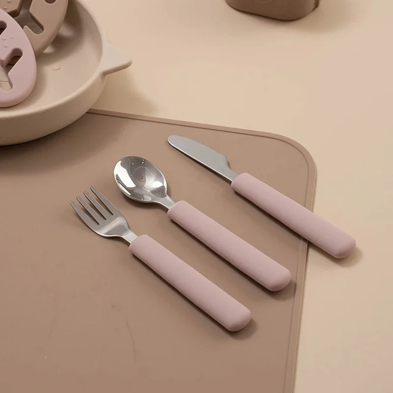 Baby Silicone Cutlery Set