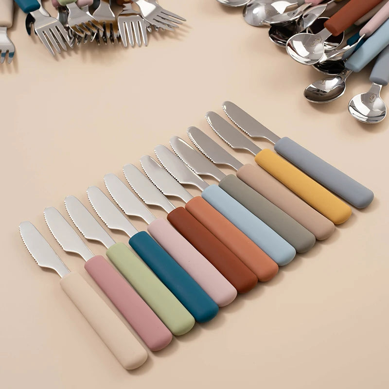 Baby Silicone Cutlery Set