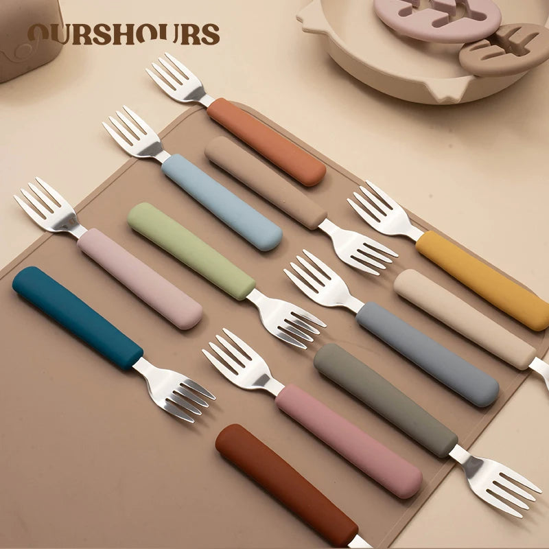 Baby Silicone Cutlery Set