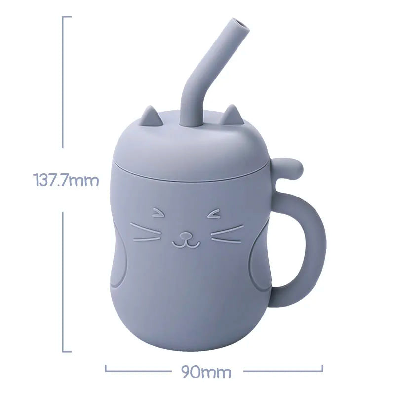 Baby Silicone Straw Cup